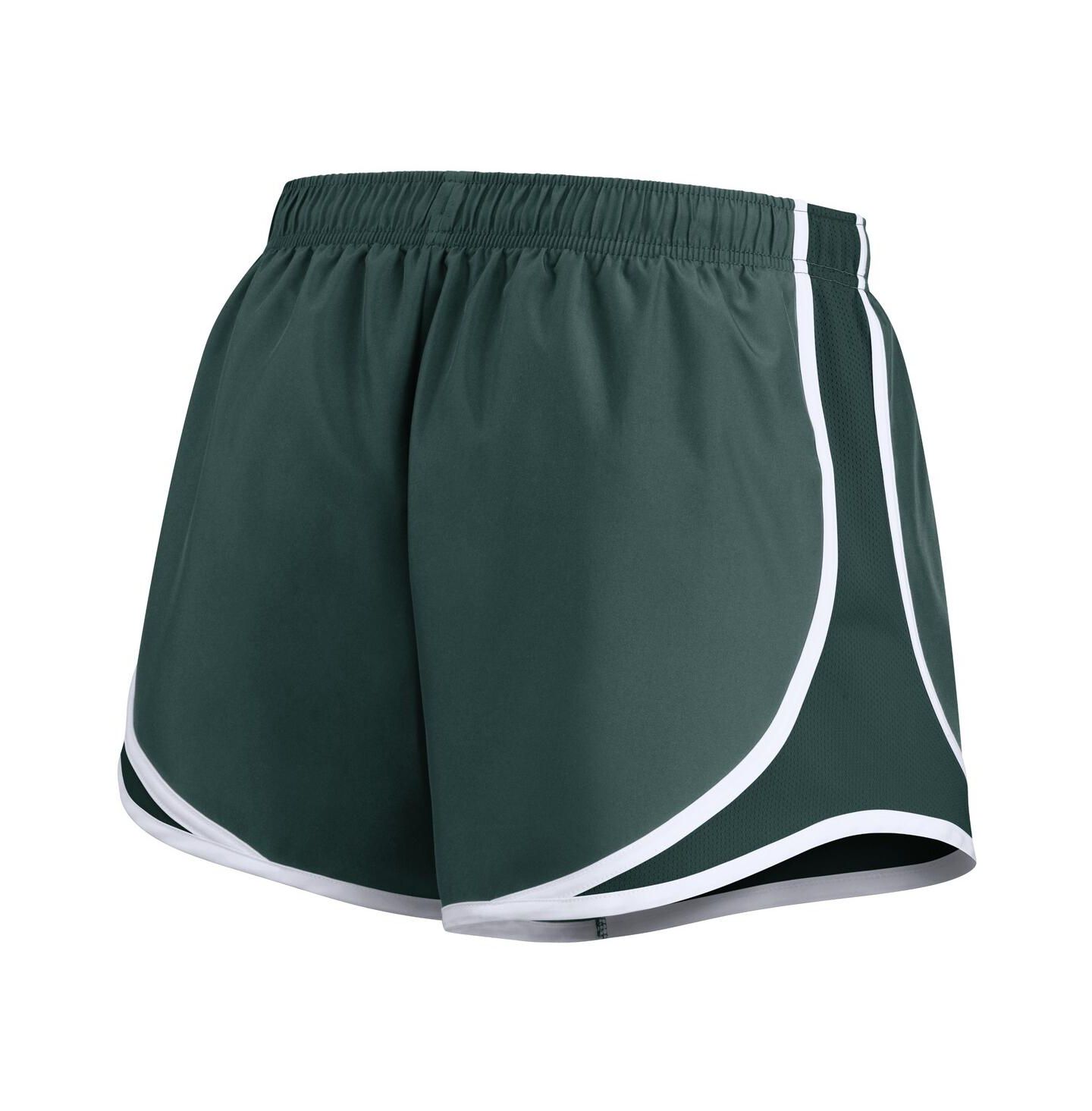 Женские шорты Nike Green Michigan State Spartans Primetime Tempo Performance — фото 3