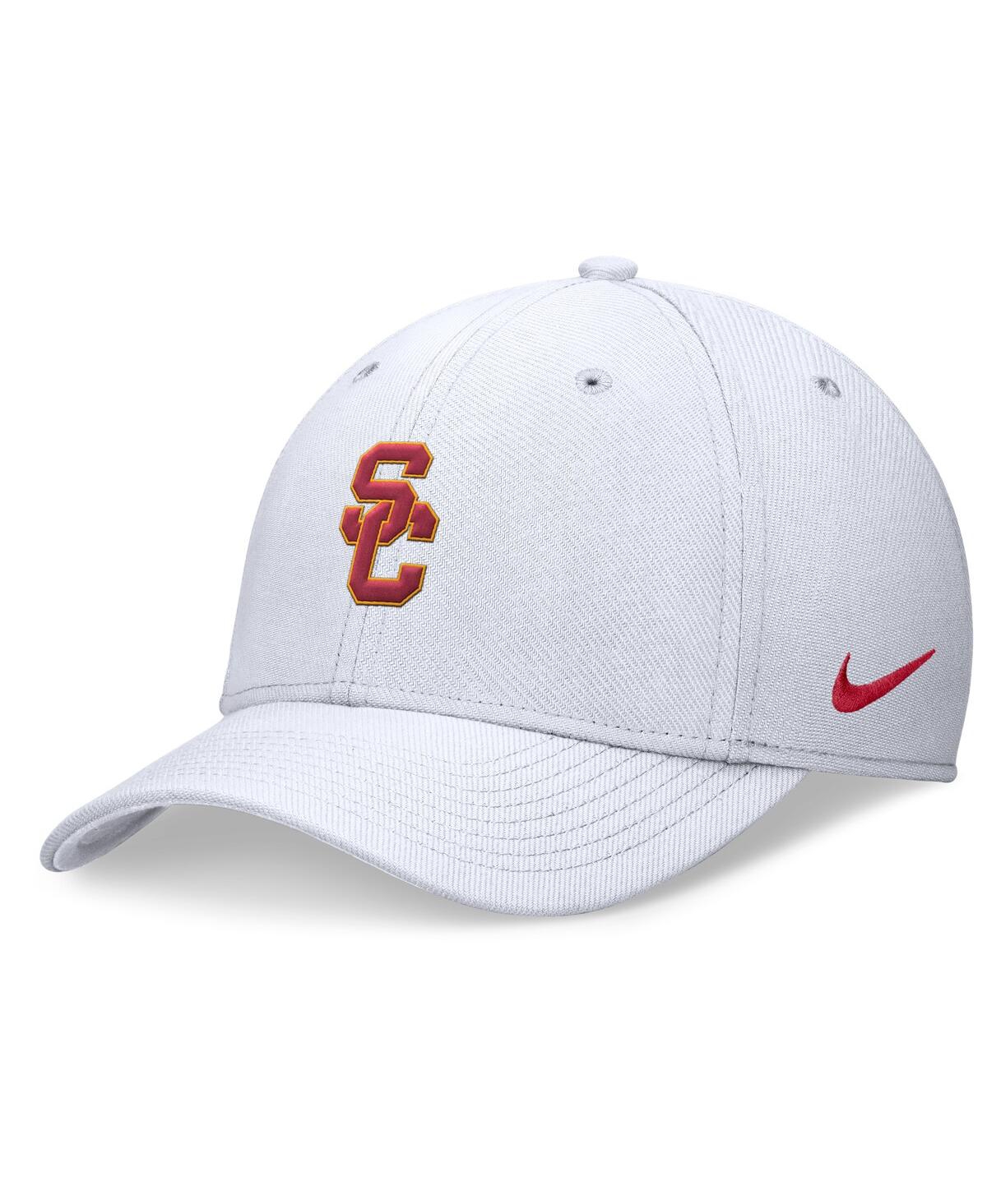 Nike Men's White Usc Trojans 2024 On-field Swoosh Flex Hat In White