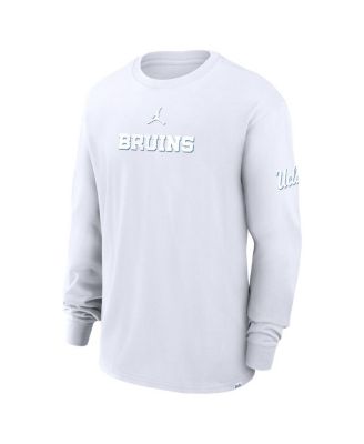 Men's White UCLA Bruins 2-Hit Statement Max9 Long Sleeve T-Shirt