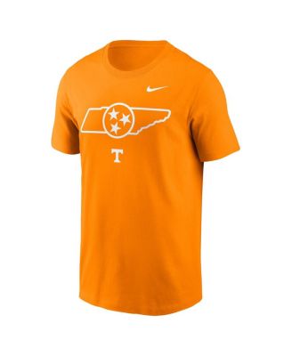 Men's Tennessee Orange Tennessee Volunteers Campus State Shape T-Shirt