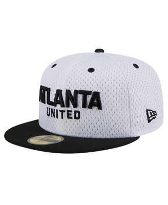 Men's White Atlanta United FC Throwback Mesh 59FIFTY Fitted Hat