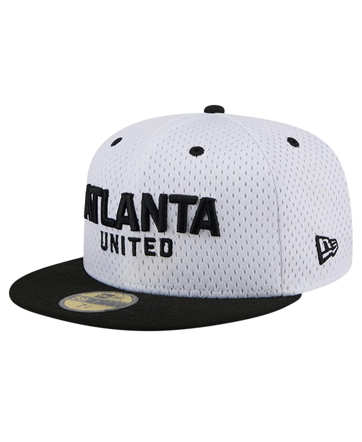 New Era Men'sAtlanta United Fc Throwback Mesh 59FIFTY Fitted Hat - White