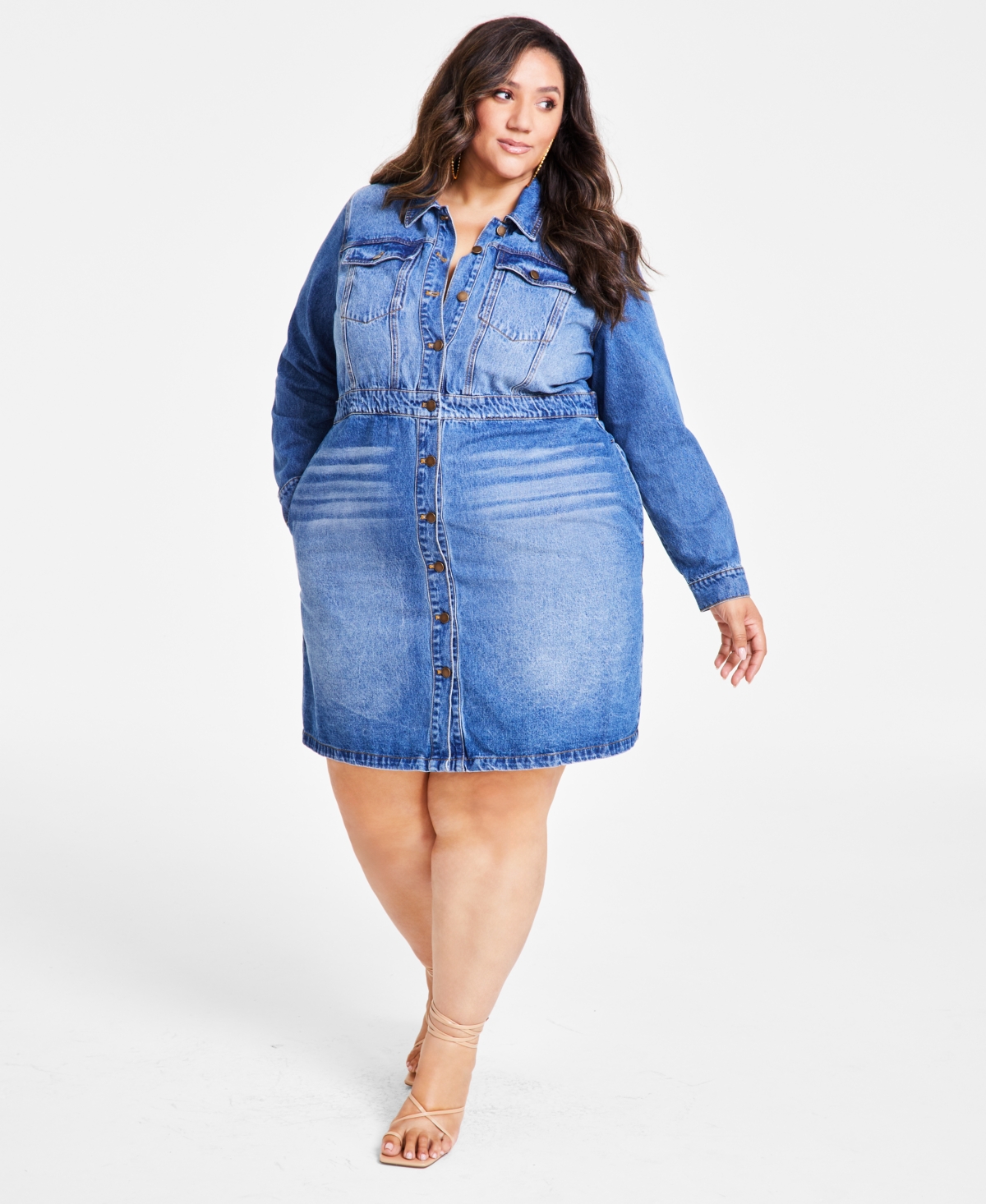 Long denim plus size jacket store