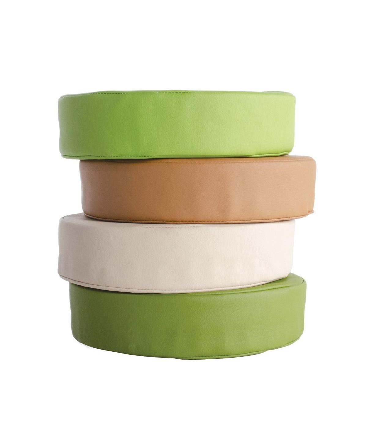 Kaplan Early Learning Washable Wicker Poufs - Set of 4 - Assorted pre-pack