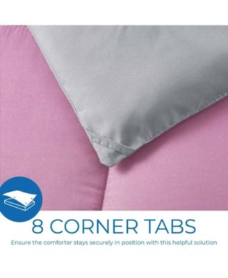 Premium Quilted All Season Goose Down Alternative Comforter with Corner Tabs - Twin XL 68"X92"