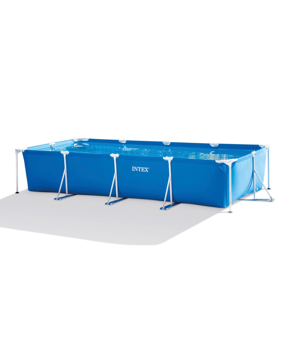 14.75' x 33" Rectangular Frame Above Ground Outdoor Backyard Swimming Pool - Bluw