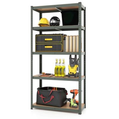 5 Tier Adjustable Garage Shelving Unit with 2000 lbs Max Load for Warehouse