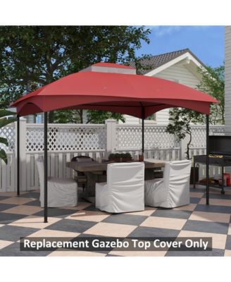 Gazebo Canopy Replacement for 10' x 12' Patio Gazebo, Dark Blue
