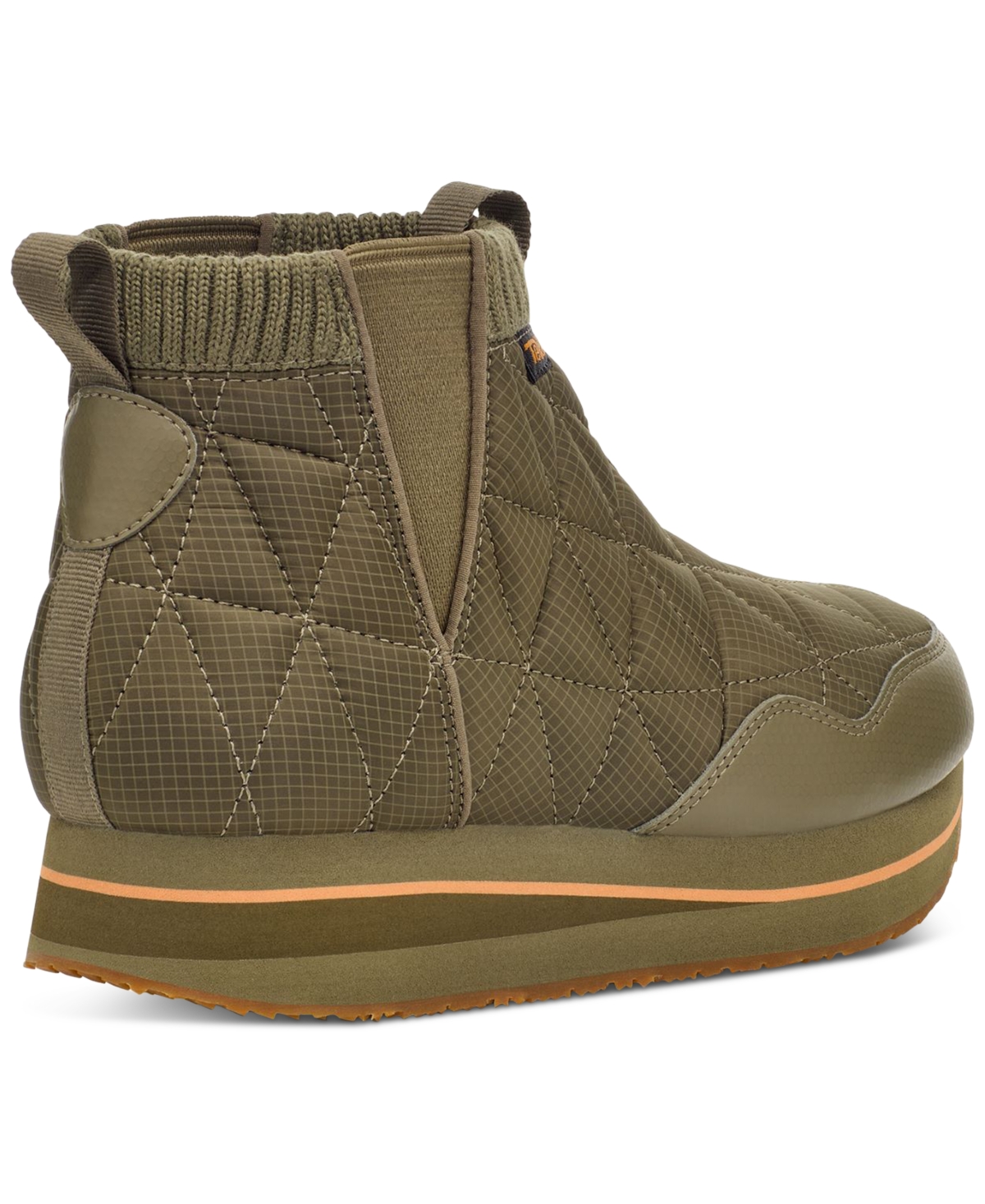 Teva Reember Womens Stretch Quilted Booties In Black