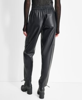 DKNY PU CARGO PANT    P4H