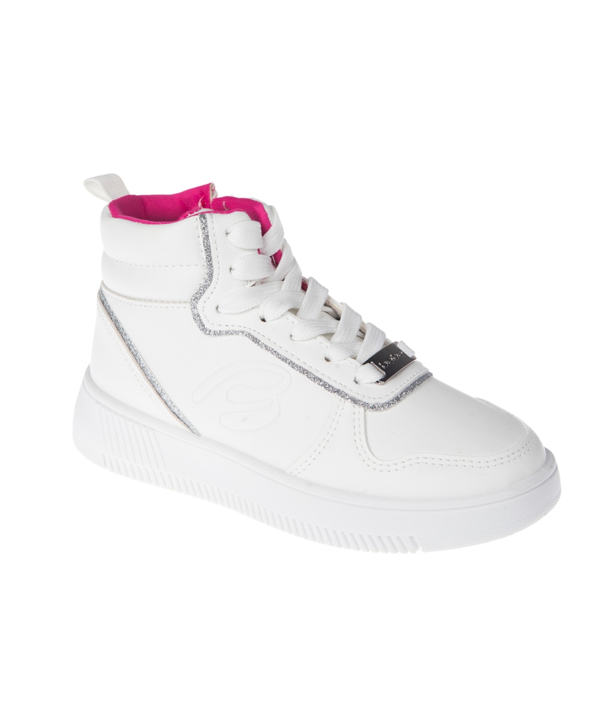 Bebe Little And Big Girls High Top Sneaker In White