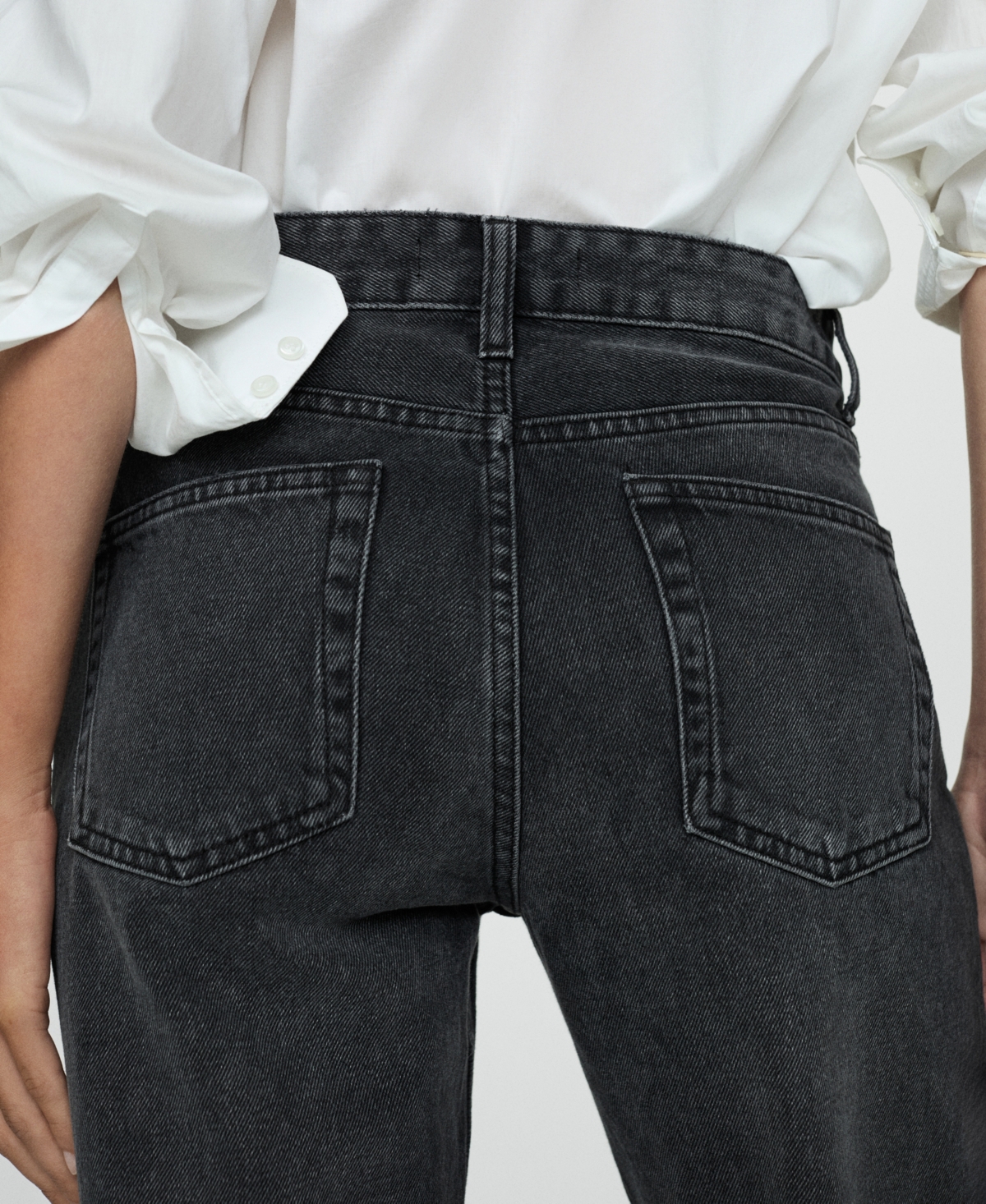 Mango Women's Mid-Rise Straight Jeans