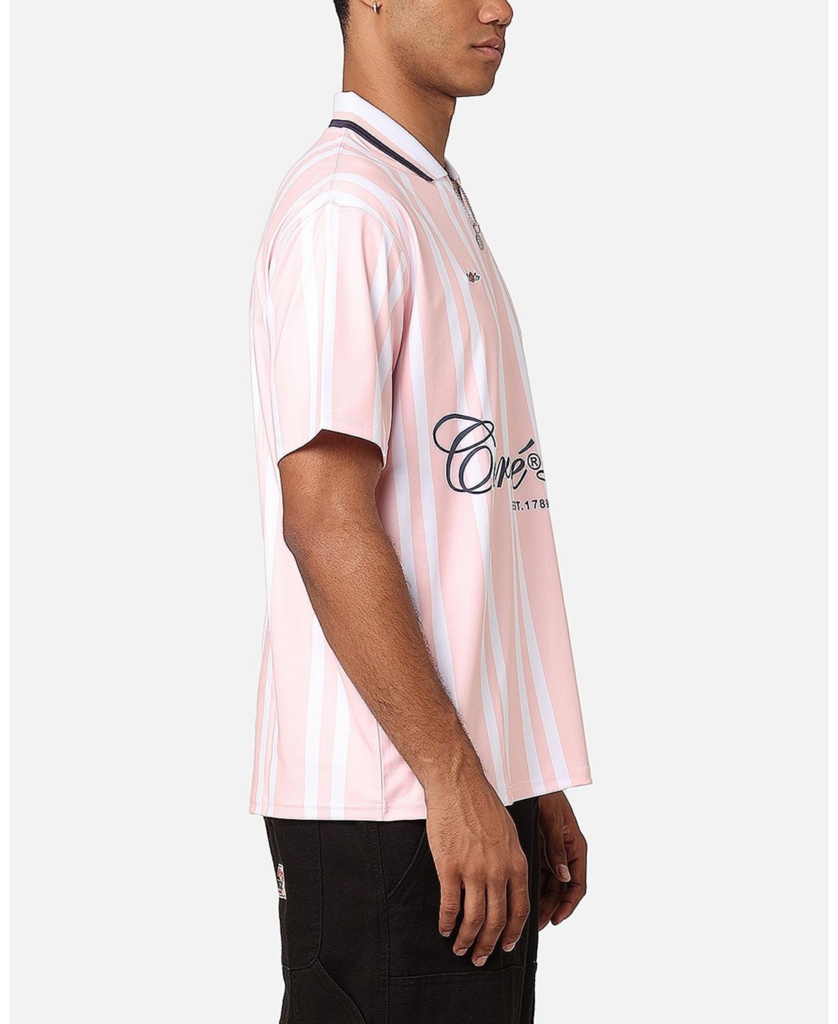 Carre Men's Le Form Football Jersey Polo -pink