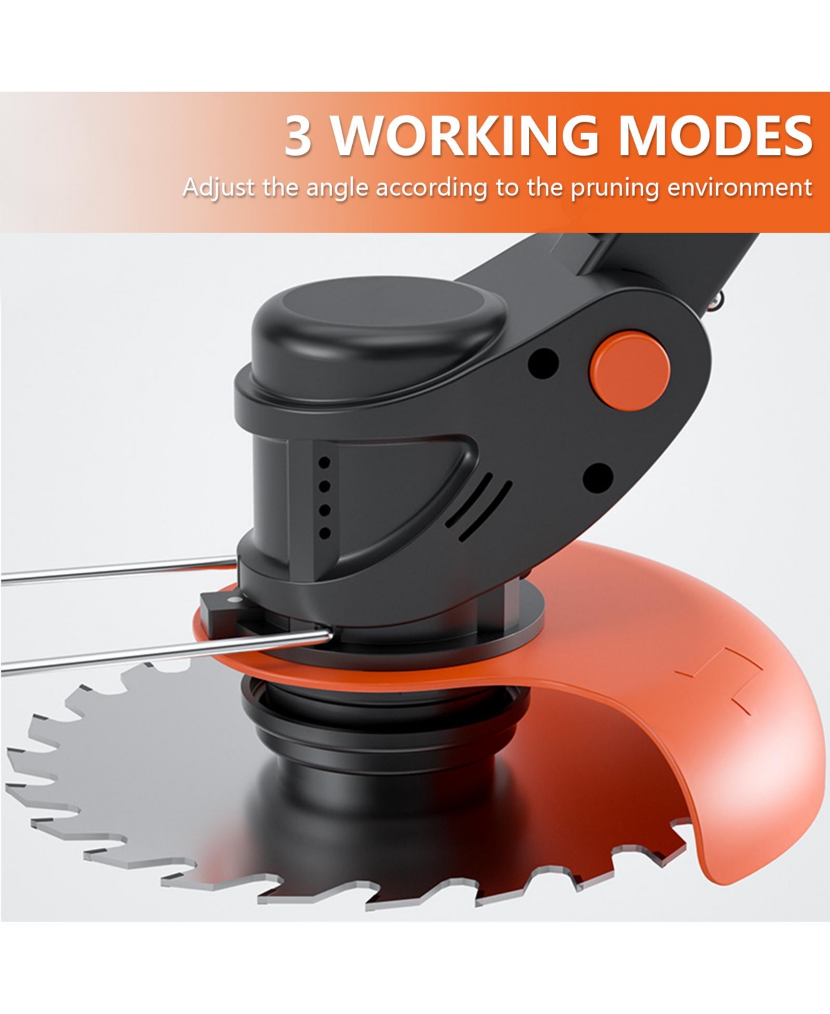 Sugift 21V Cordless String Weed Tiller Cultivator, Trimmer & Edger with Battery and Charger