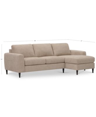 Calvus 2-Pc. Fabric Chaise Sectional, Exclusively at Macy's