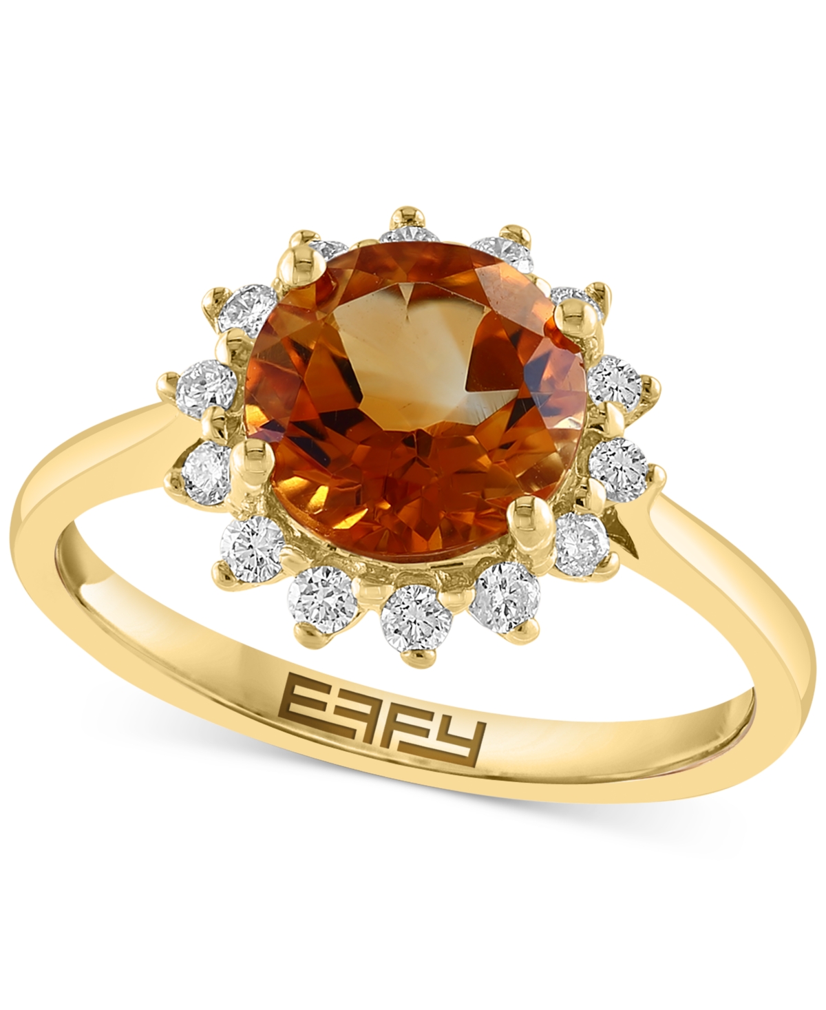 Effy Amethyst (1-7/8 ct. t.w.) & Diamond (1/5 ct. t.w.) Ring in 14k Rose Gold (Also in Blue Topaz & - Citrine