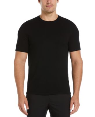 Perry Ellis - Men's Short Sleeve Solid Crewneck Sweater