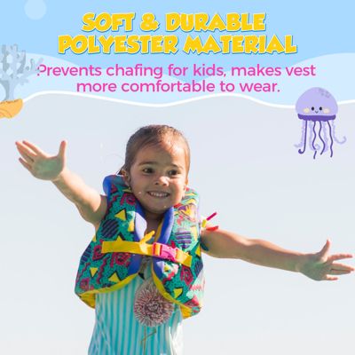 Paddle Pals Splash Child Swim Vest, Toddler Floatie - PFD Life Jacket for Kids