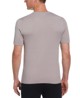Perry Ellis Мужской однотонный свитер с круглым вырезом и коротким рукавом Perry Ellis 15890₽