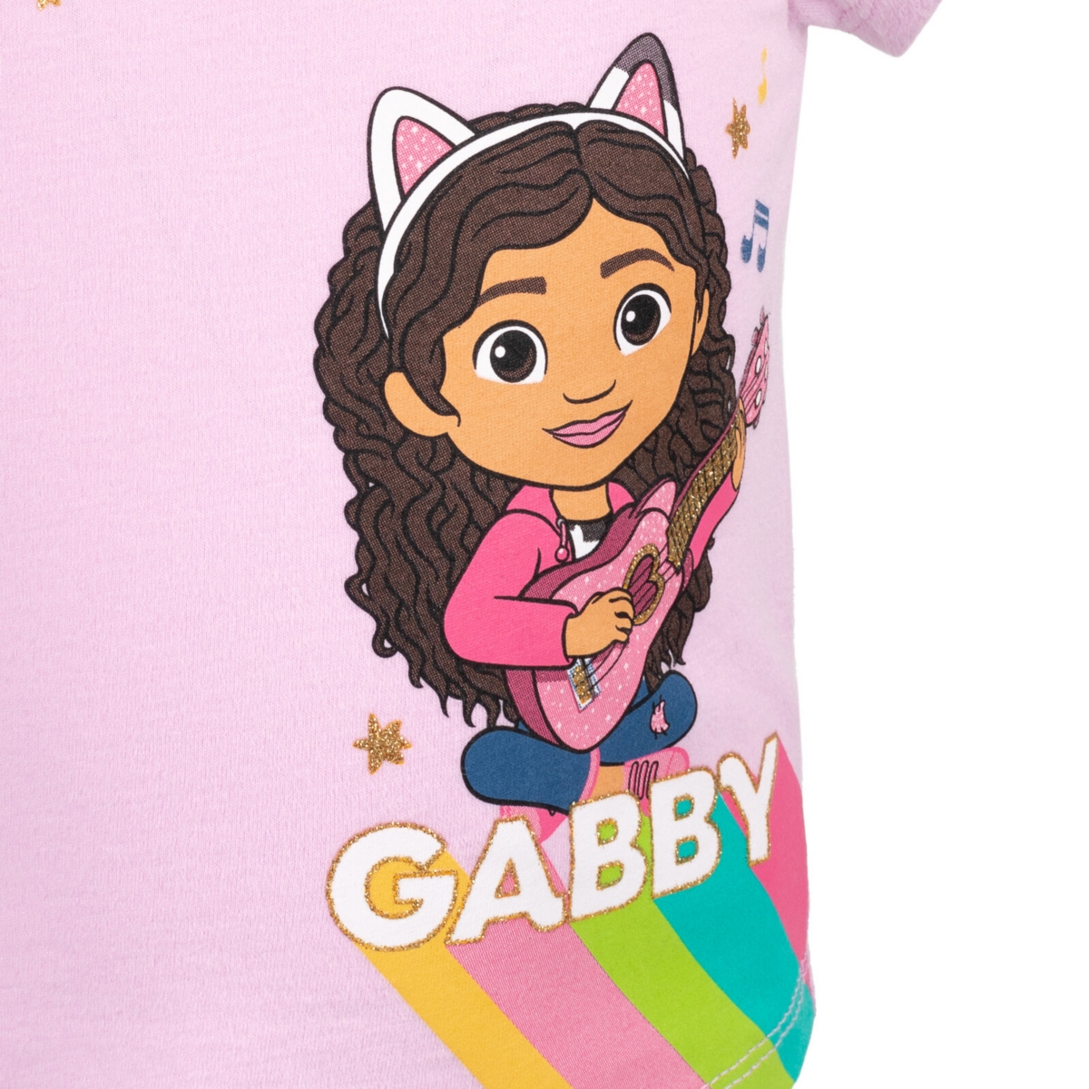 Dreamworks Gabby's Dollhouse Pandy Paws Girls 3 Pack T-Shirts Toddler to Little Kid