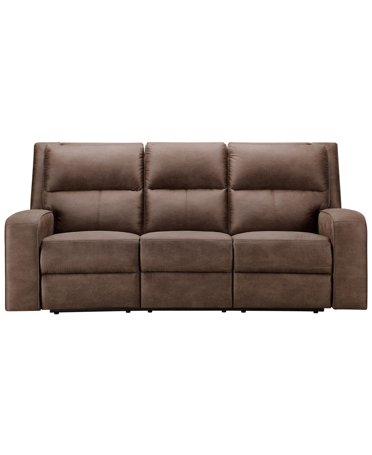 ABBYSON LIVING 86" FABRIC MANUAL RECLINING SOFA 