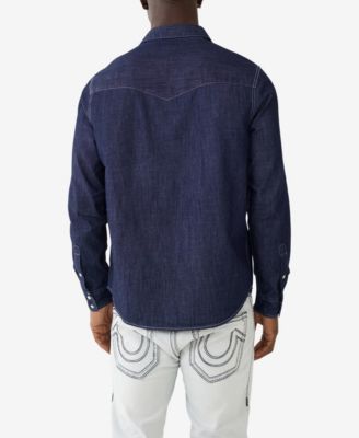 Men's Dark Wash Western Shirt