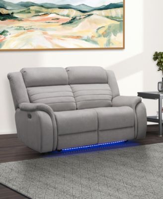 64" Power Fabric Reclining Loveseat