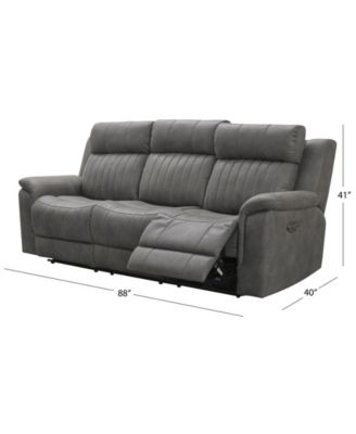 85" Fabric Power Reclining Sofa