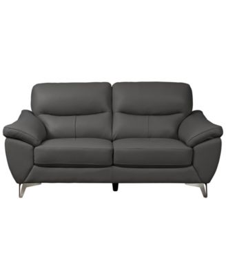 70" Top Grain Leather Loveseat