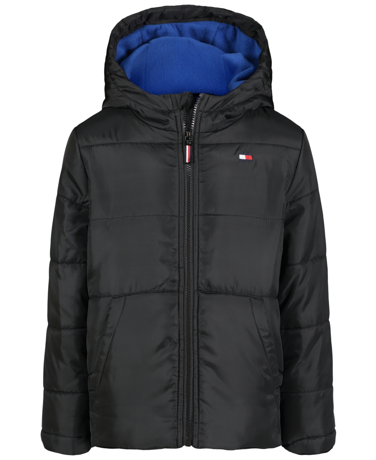 Tommy Hilfiger Big Boys Hilfiger Sleeve Graphic Puffer Jacket