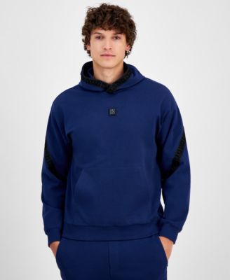 HUGO by Men's Dagarito Relaxed-Fit Logo-Taped Hoodie 