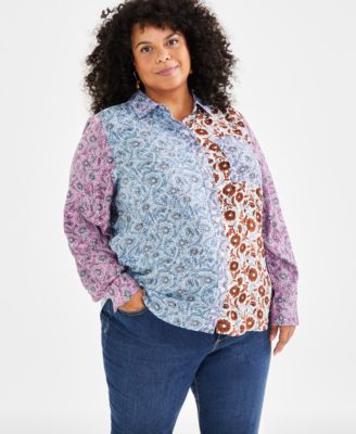 Macy's style and co plus size tops hotsell