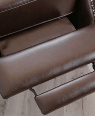33" Pushback Polyurethane Leather Recline