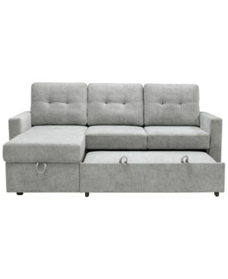 83" Fabric Storage Sofa Bed