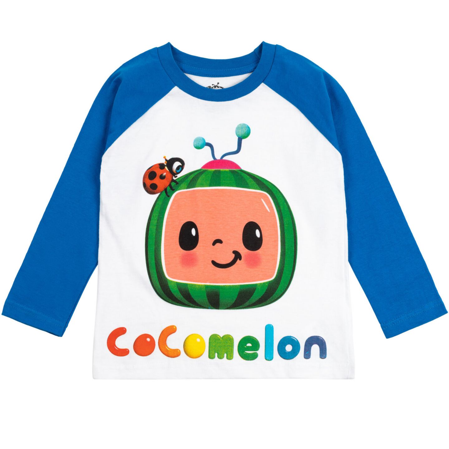 Футболки CoComelon JJ 2 Pack Long Sleeve T-Shirts to для мальчиков-малышей, цвет: Белый / Меланжевый серый — фото 3