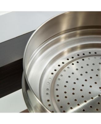 Graphite 3Pc Recycled 18/10 Stainless Steel Steamer Set