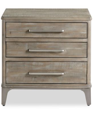 Intrigue Three-Drawer Nightstand - Macy's 