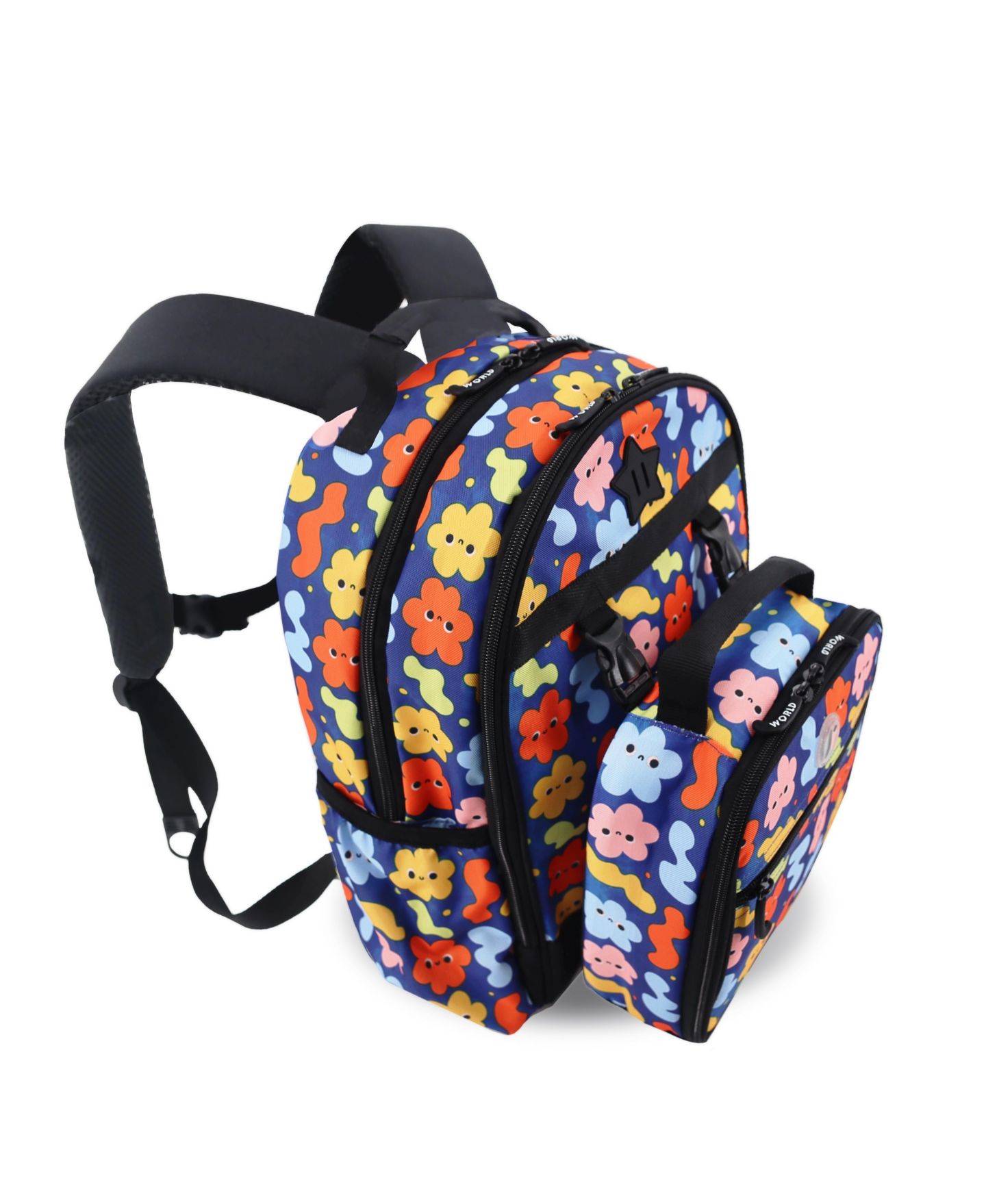 Рюкзак J World Boys Duet 16" With Detachable Lunch Box, цвет: Облачный — фото 6