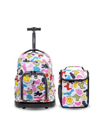 Boys Lollipop 16" Rolling Backpack with Insulated Lunch Bag
