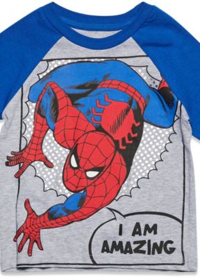 Toddler Boys Marvel Captain America Black Panther Iron Man Short Sleeve Graphic T-Shirt