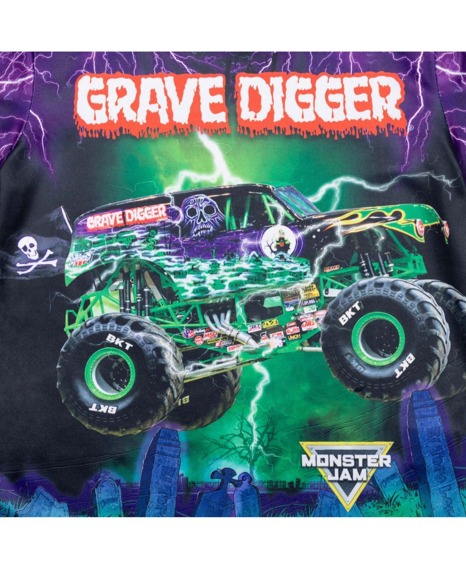 Boys 3 Pack T-Shirts to Grave Digger El Toro Loco Megalodon