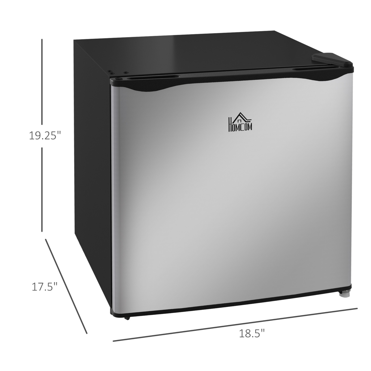 Homcom Mini Freezer Countertop 1.1 Cu.Ft Compact Upright Freezer for Home Office- Silver