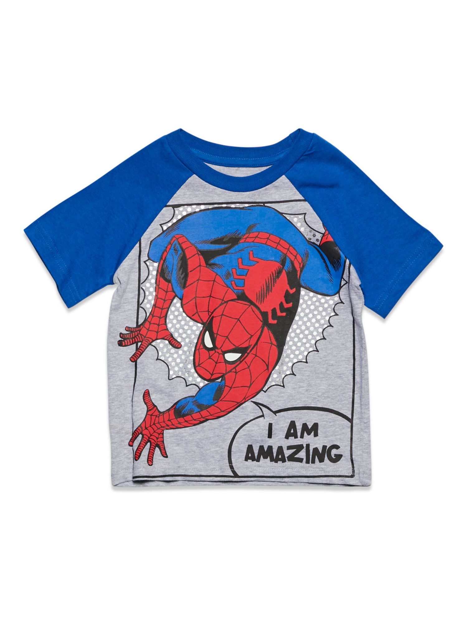Little Boys Marvel Captain America Black Panther Iron Man Short Sleeve Graphic T-Shirt