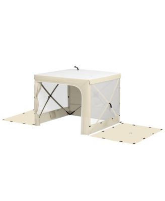 7' x 8' Pop Up Canopy Tent with Curtains, Nettings, Carry Bag