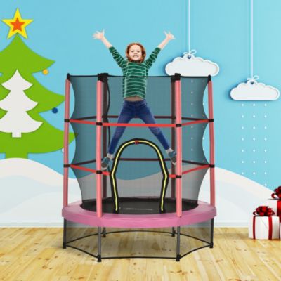 Φ5FT Kids Trampoline with Enclosure Net for Age 3 to 6 Years