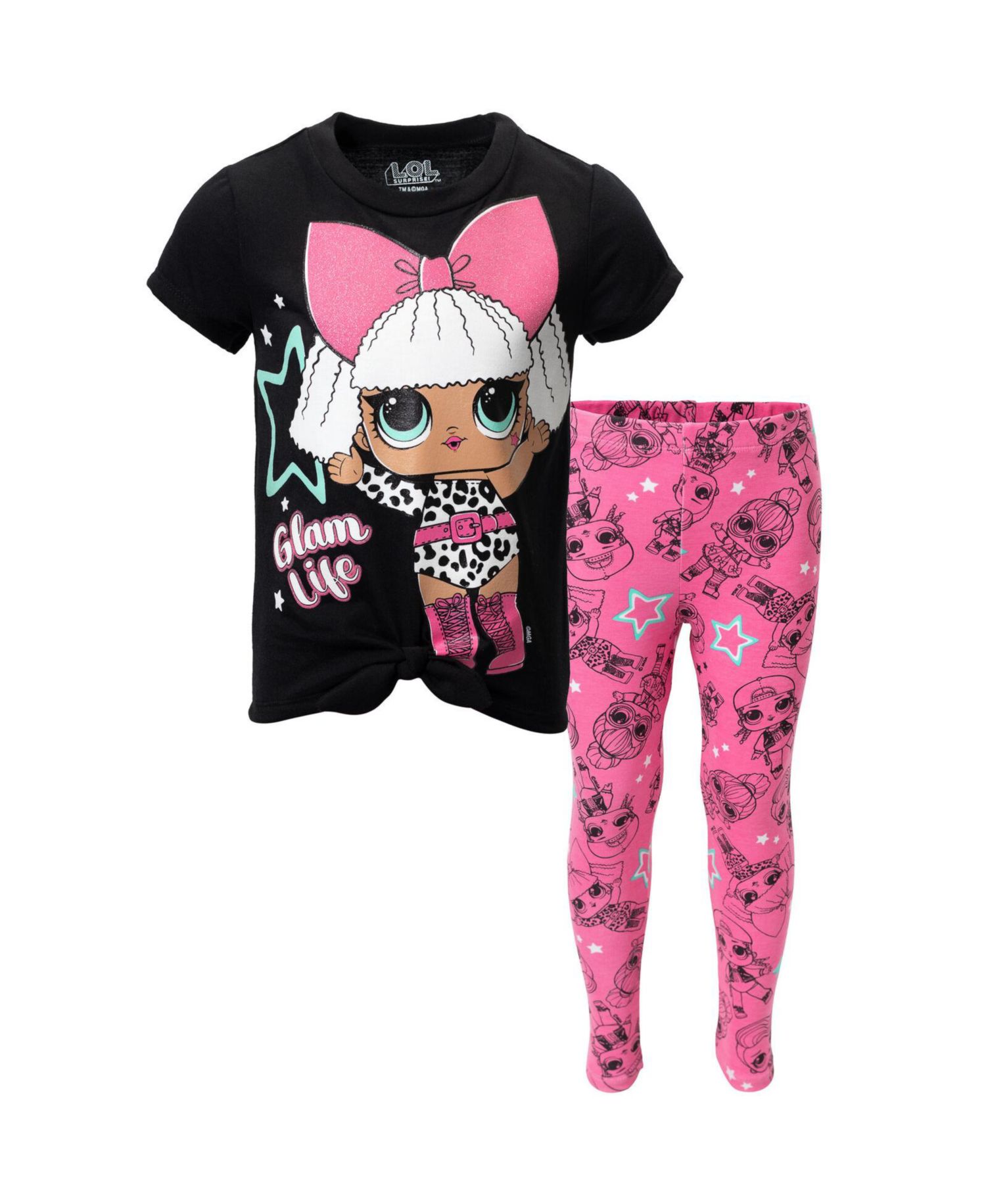 Girls T-Shirt and Leggings Outfit Set to (2T - 18-20)