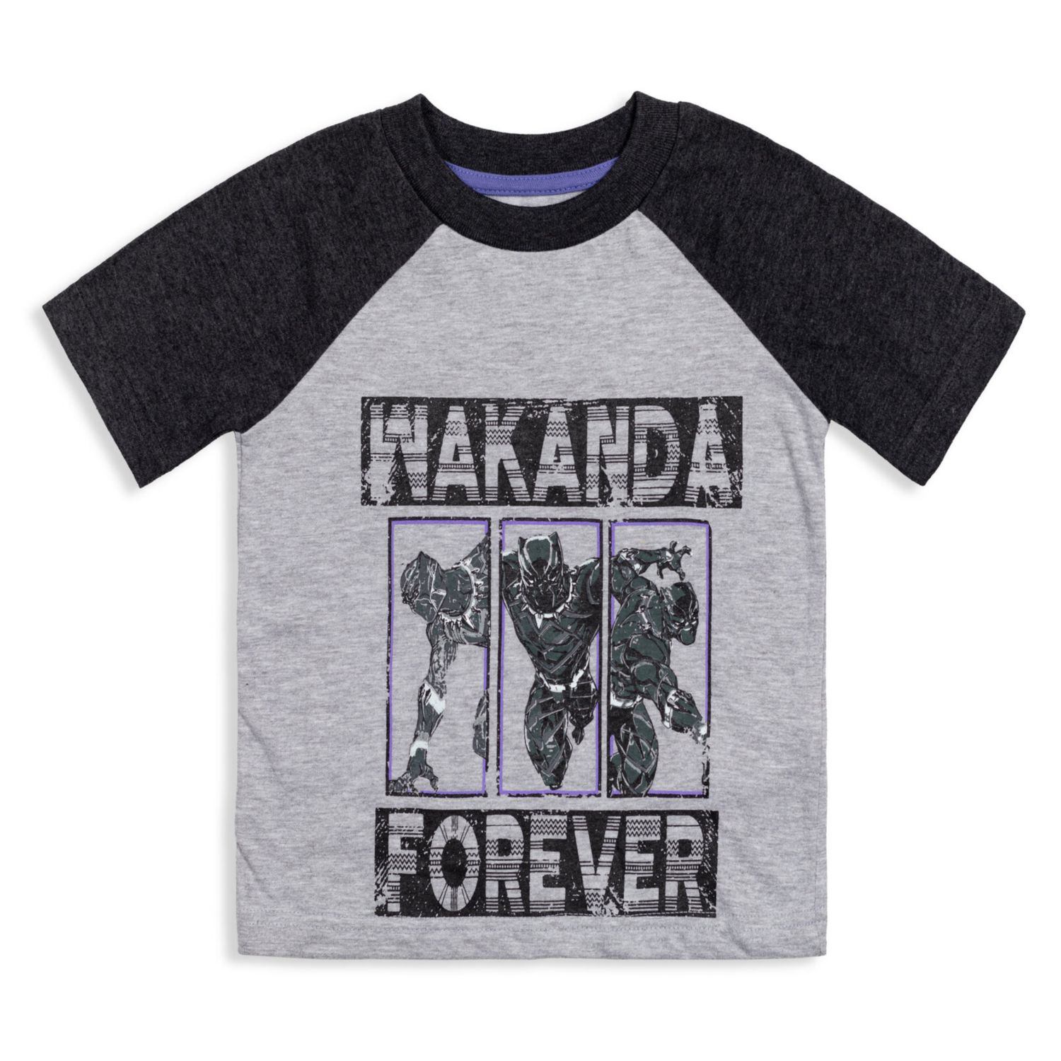 Boys Marvel Spider-Man Black Panther Iron Man Hulk Captain America 2 Pack Graphic T-Shirts to