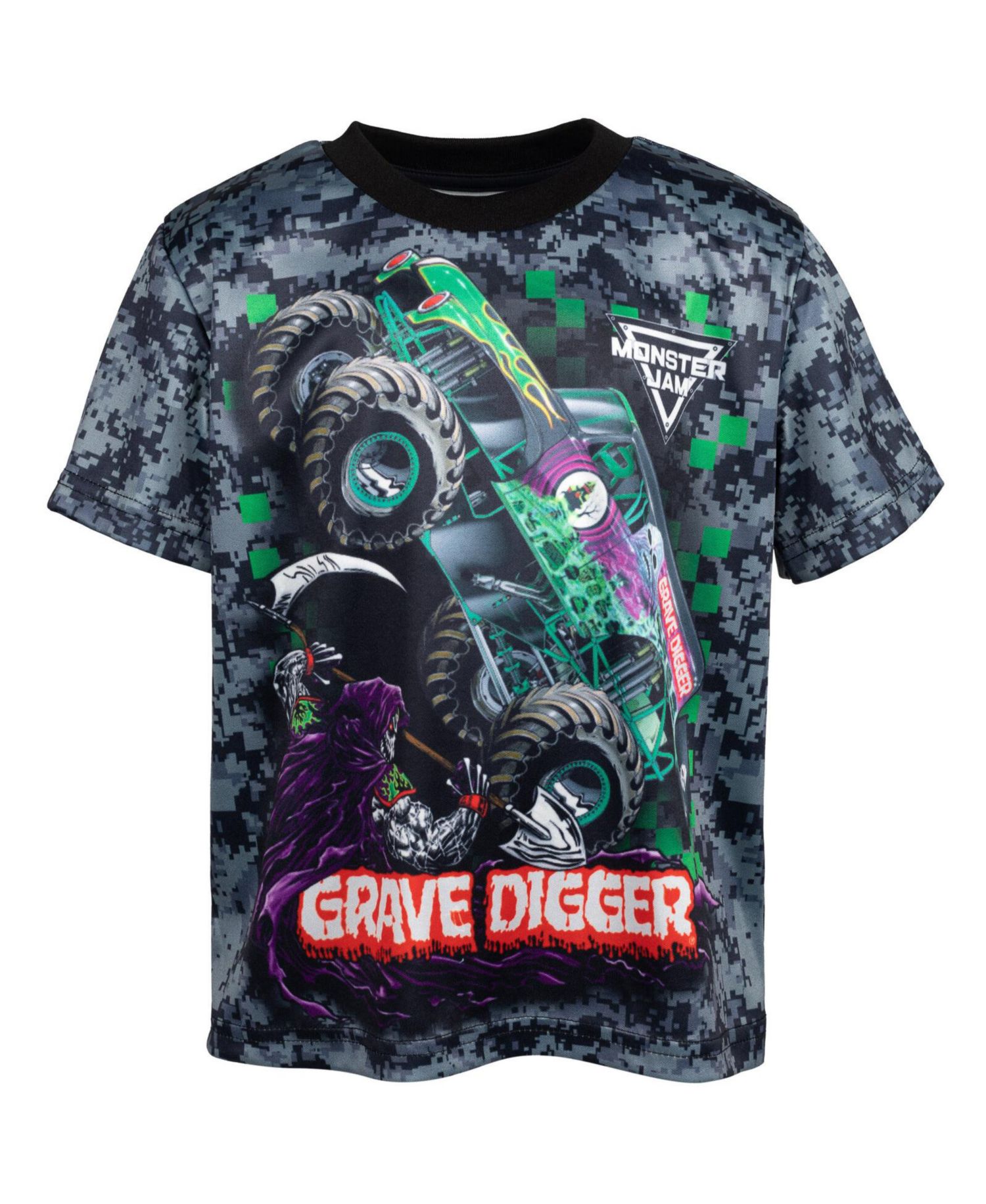 Boys 3 Pack T-Shirts to Grave Digger El Toro Loco Megalodon