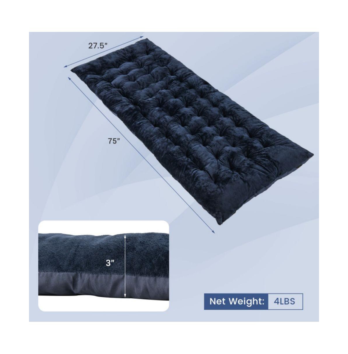 Vebreda 75 x Camping Cot Pads with Soft and Breathable Crystal Velvet