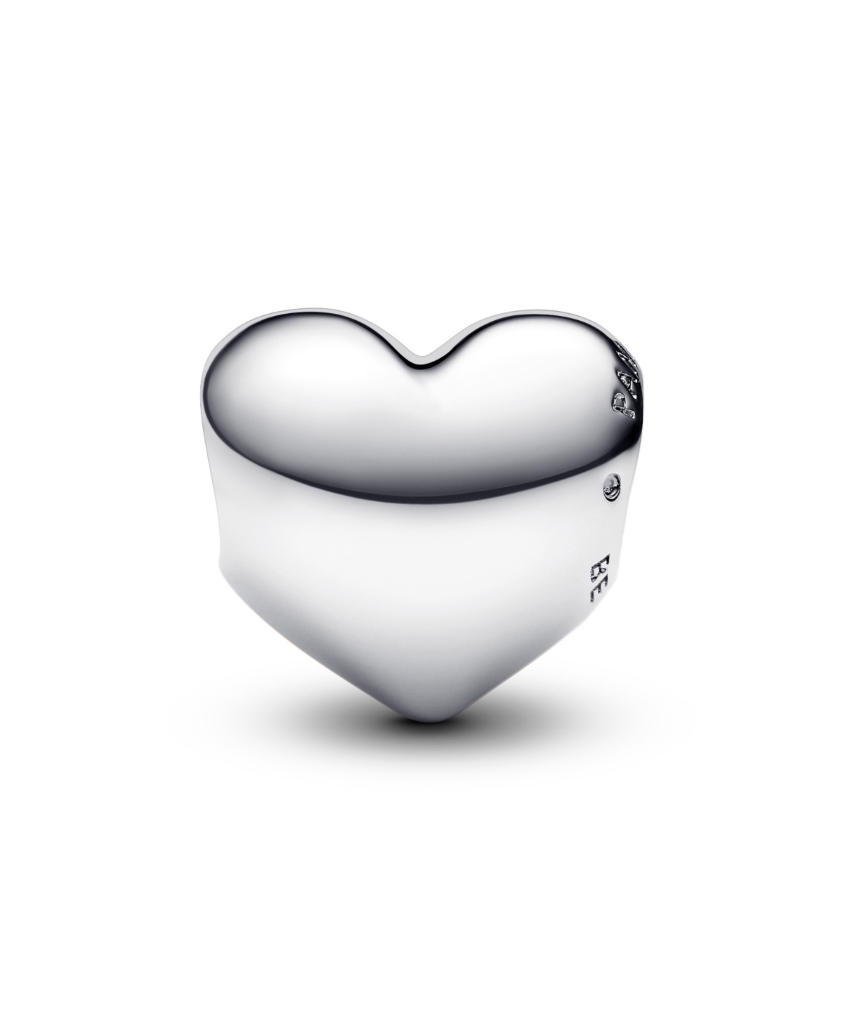 Pandora Sterling Silver Be Love Engravable Heart Charm In Silver